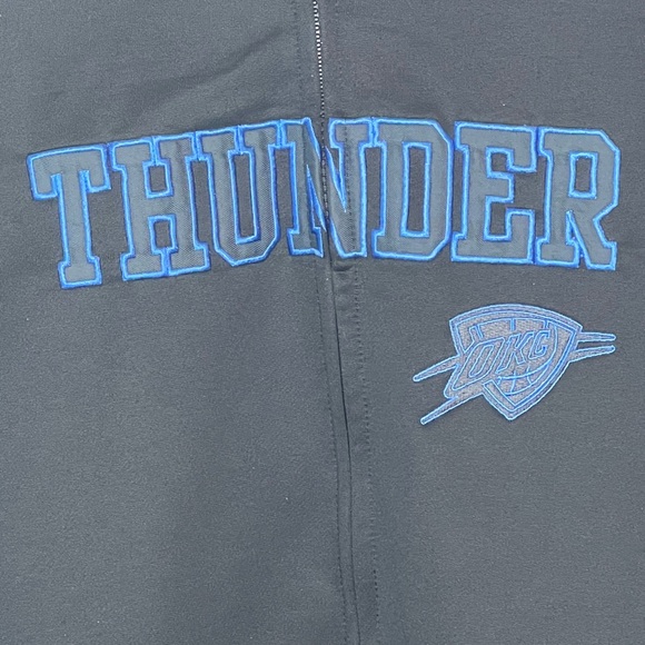 Oklahoma City Thunder NBA Basketball Zipper Jacket - Mens Size 2XL (54) - Picture 2 of 5
